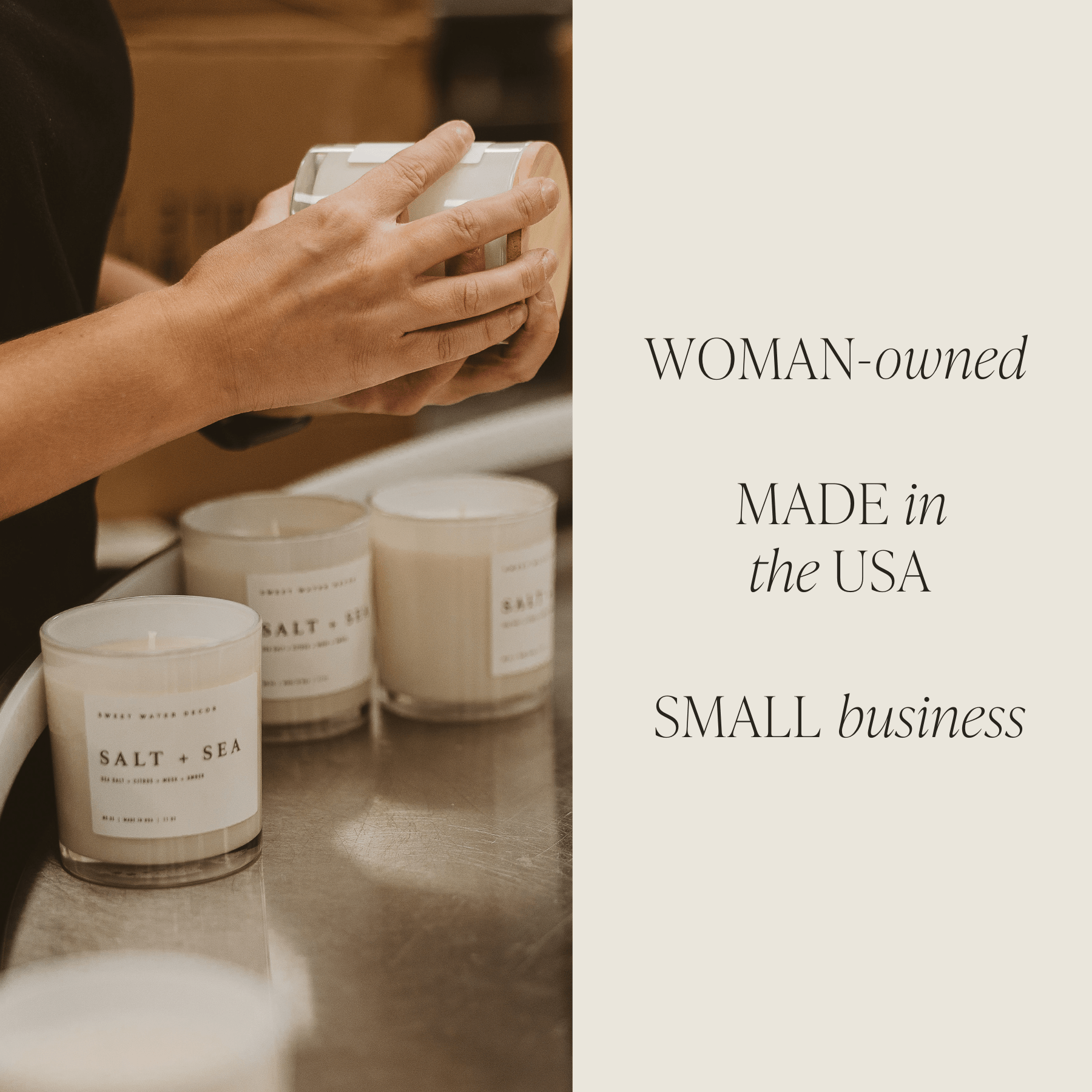 Coastal Lemon 11 oz Soy Candle - HER Home Design Boutique